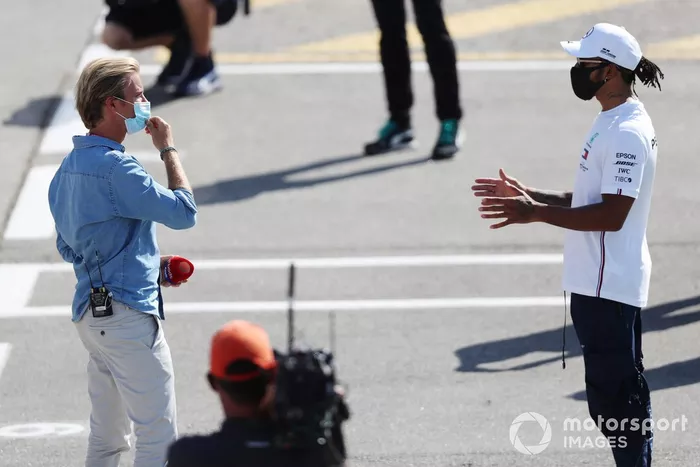 Lewis Hamilton, Mercedes-AMG Petronas F1 y Nico Rosberg