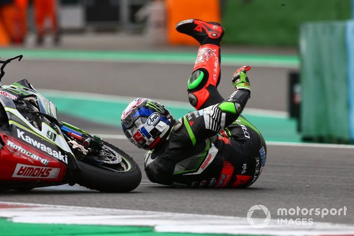 Crash of Leon Haslam, Kawasaki Racing Team