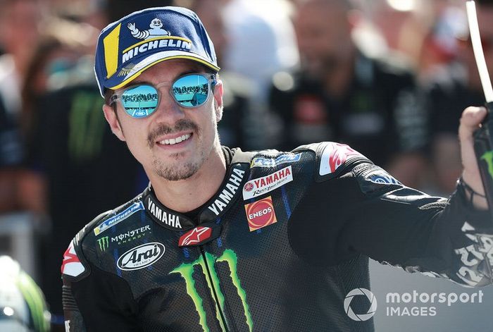 Ganador de la pole Maverick Viñales, Yamaha Factory Racing
