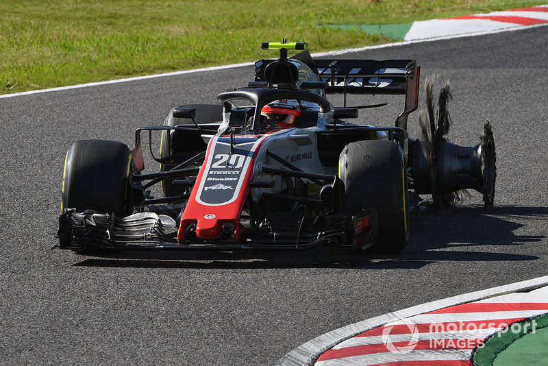 DNF: Kevin Magnussen, Haas F1 Team VF-18