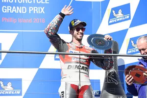 Podium : le troisième, Andrea Dovizioso, Ducati Team
