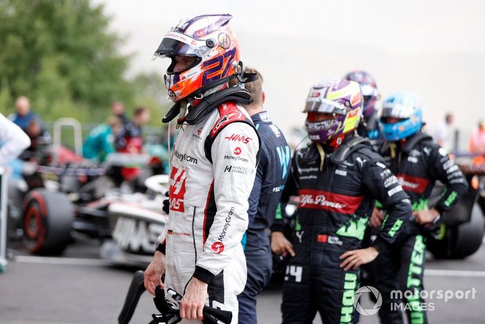 Nico Hulkenberg, Haas F1 Team, en Parc Ferme