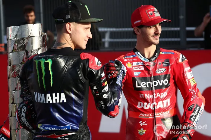 Fabio Quartararo, Yamaha Factory Racing, Francesco Bagnaia, Ducati Team