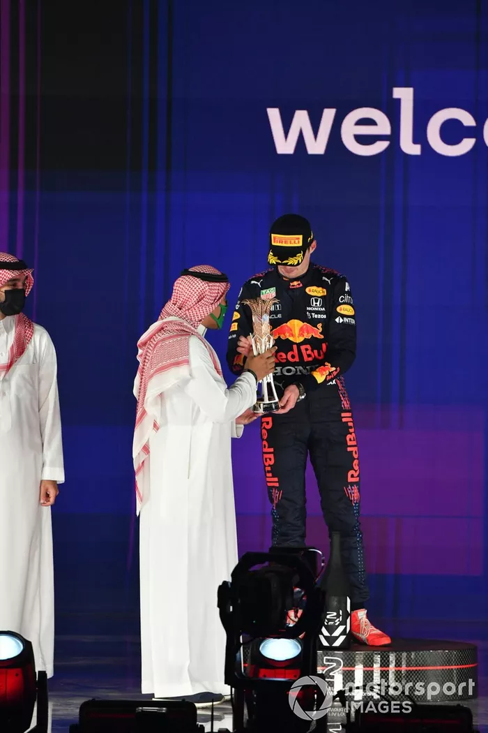 Podio: segundo lugar Max Verstappen, Red Bull Racing