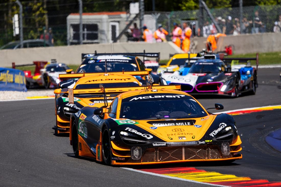 #95 United Autosports Mclaren 720S LMGT3 Evo: Darren Leung, Sean Gelael, Marino Sato