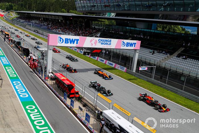 El inicio de la carrera.