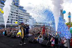 Podium: Jean-Eric Vergne, Techeetah celebrate
