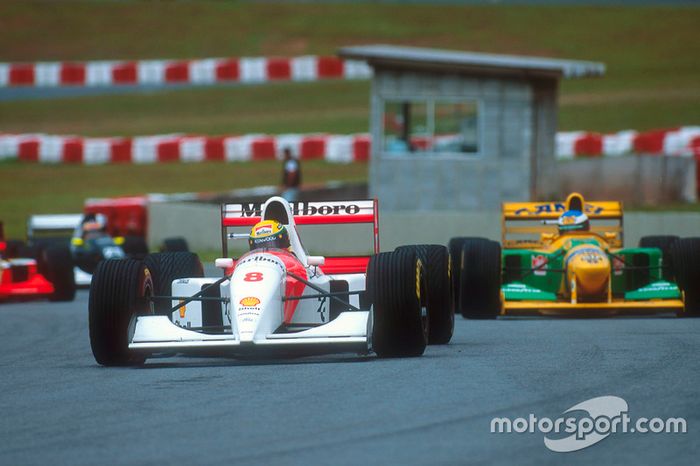 Ganador del GP de Brasil 1993: Ayrton Senna, McLaren MP4/8 Ford