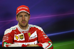 Sebastian Vettel, Ferrari in der Pressekonferenz
