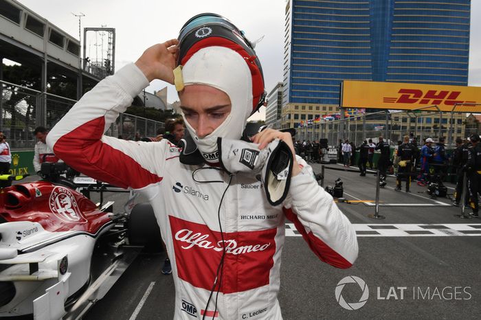 Charles Leclerc, Sauber on the grid on the grid