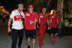 Beat Zehnder, Sauber Manager, Kimi Raikkonen, Ferrari, Jock Clear, Ferrari Chief Engineer and Sebast