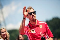 Sebastian Vettel, Ferrari on the drivers parade