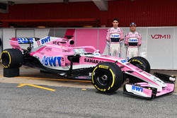 Esteban Ocon, Sahara Force India F1 and Sergio Perez, Sahara Force India, the new Sahara Force India