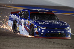 Elliott Sadler, JR Motorsports Chevrolet with sparks after losing the championship