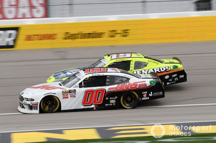 Cole Custer, Stewart-Haas Racing, Ford Mustang Haas Automation, Brandon Jones, Joe Gibbs Racing, Toyota Supra Menards/Jeld-Wen