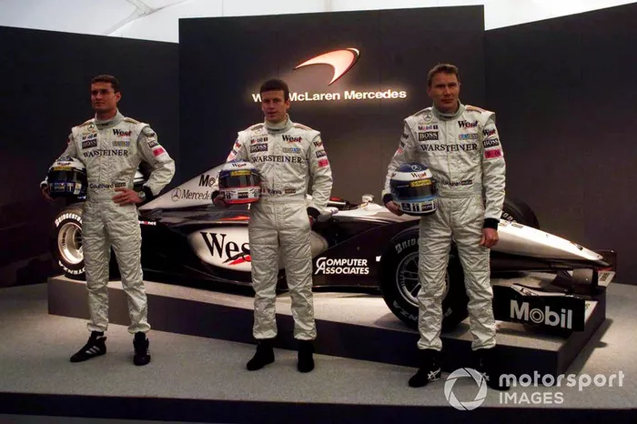 David Coulthard, Olivier Panis et Mika Häkkinen