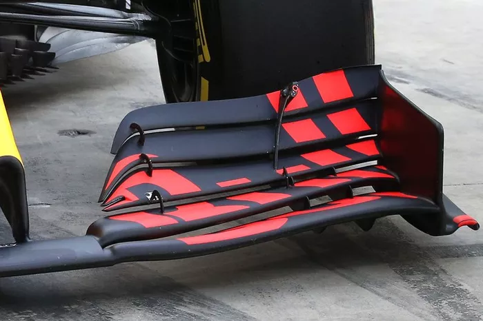 Red Bull Racing RB15 front wing detail