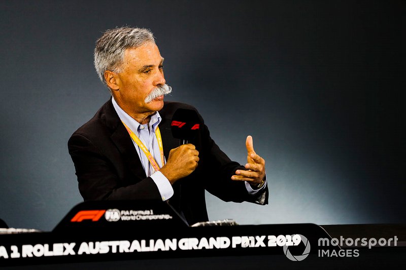 Chase Carey, Chairman, Formula 1, in a Press Conference