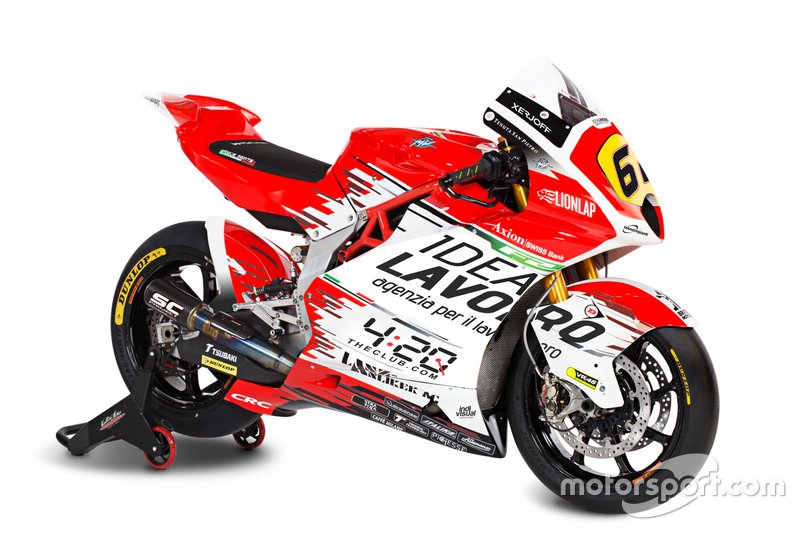 #62 Stefano Manzi, MV Agusta F2 bike detail