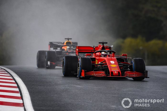 Sebastian Vettel, Ferrari SF1000, Max Verstappen, Red Bull Racing RB16