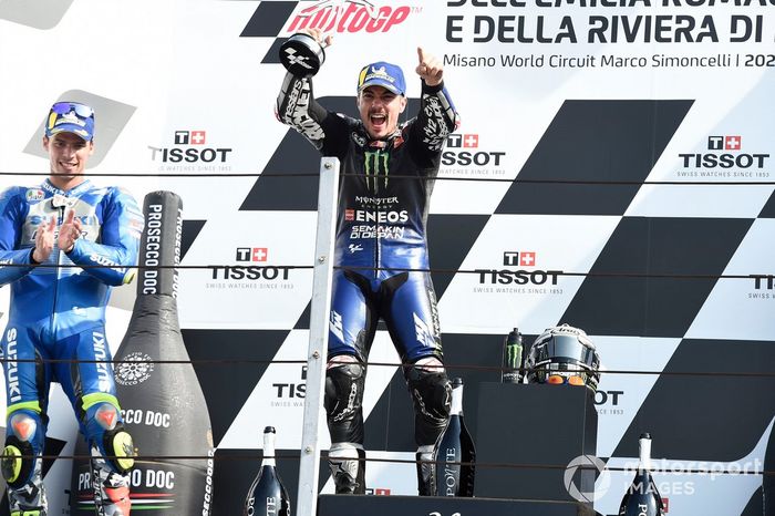 Podio: ganador Maverick Viñales, Yamaha Factory Racing