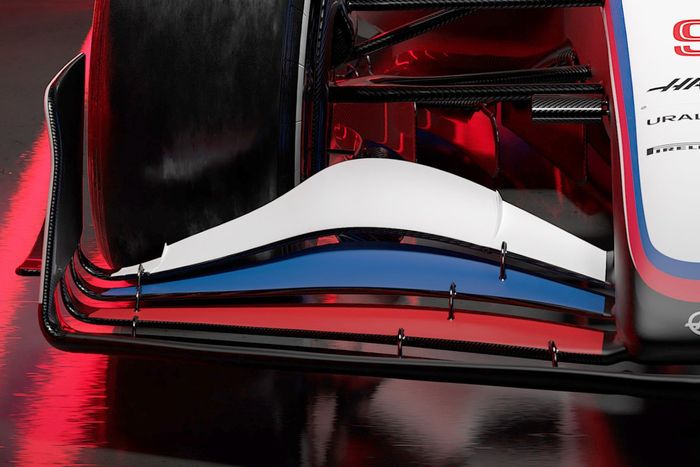 Detalle del Haas VF-22
