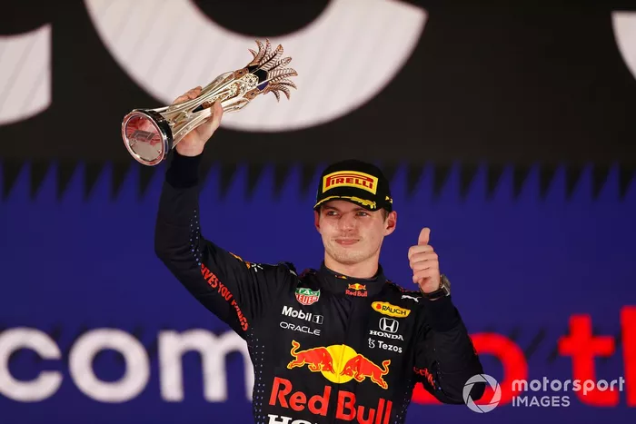 Podio: segundo lugar Max Verstappen, Red Bull Racing