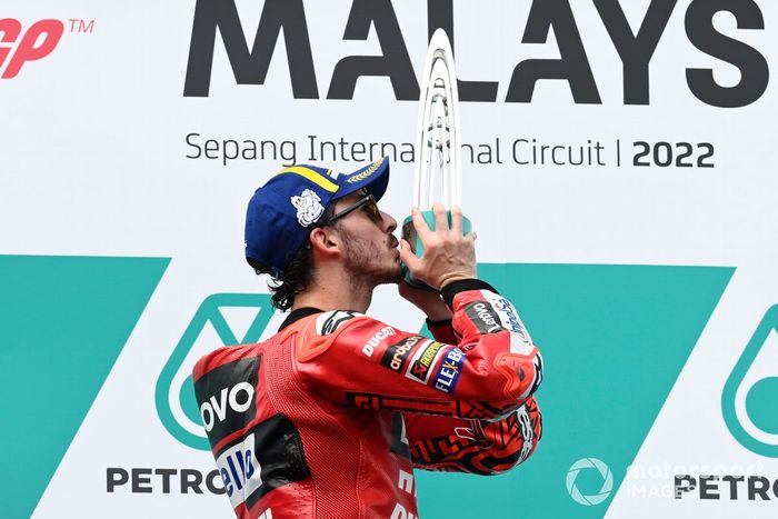 Podio: ganador Francesco Bagnaia, Ducati Team