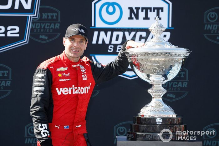 Campeón Will Power, Team Penske Chevrolet, podio