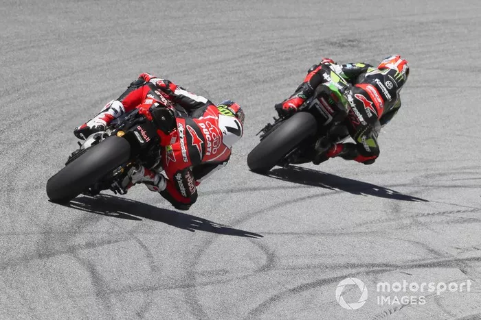 Jonathan Rea, Kawasaki Racing Team, Chaz Davies, Aruba.it Racing-Ducati Team