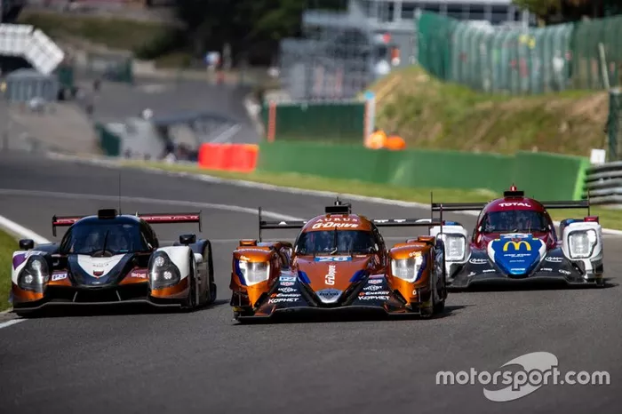 #26 G-Drive Racing Aurus 01 Gibson: Roman Rusinov, Job Van Uitert, Jean-Eric Vergne, #23 Panis Barthez Competition Ligier JSP217 Gibson: René Binder, William Stevens, Julien Canal, #8 Nielsen Racing Ligier JS P3 Nissan: Nobuya Yamanaka, James Littlejohn