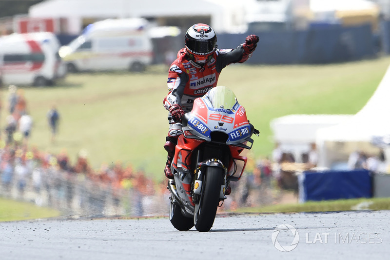 Ganador de la carrera Jorge Lorenzo, Ducati Team