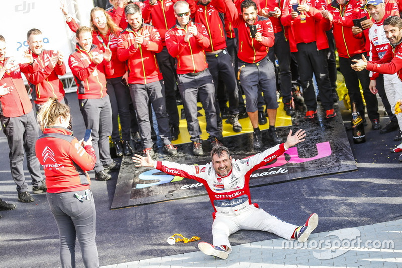 Il vincitore Daniel Elena, Citroën World Rally Team Citroën C3 WRC