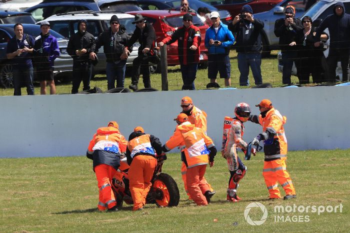 Marc Marquez, Repsol Honda Team caída