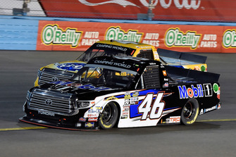 Christian Eckes, Kyle Busch Motorsports, Toyota Tundra Mobil 1 and Todd Gilliland, Kyle Busch Motorsports, Toyota Tundra Pedigree