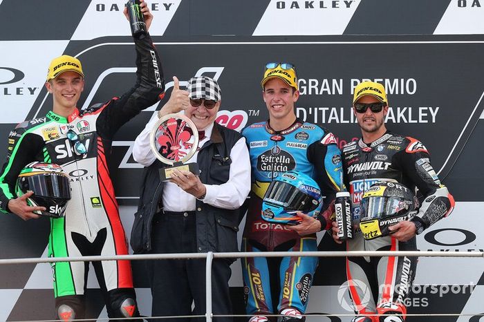 Podio: Alex Marquez, Marc VDS Racing, Luca Marini, Sky Racing Team VR46, VD Straten, Thomas Luthi, Intact GP
