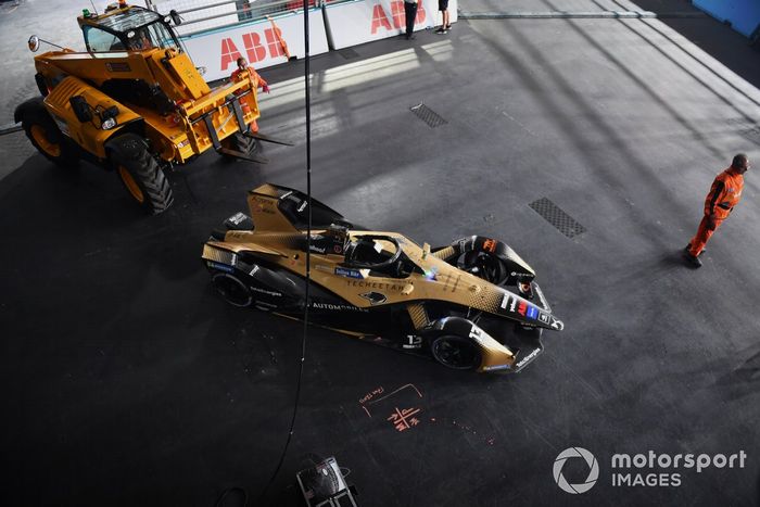El coche dañado de Antonio Felix Da Costa, DS Techeetah