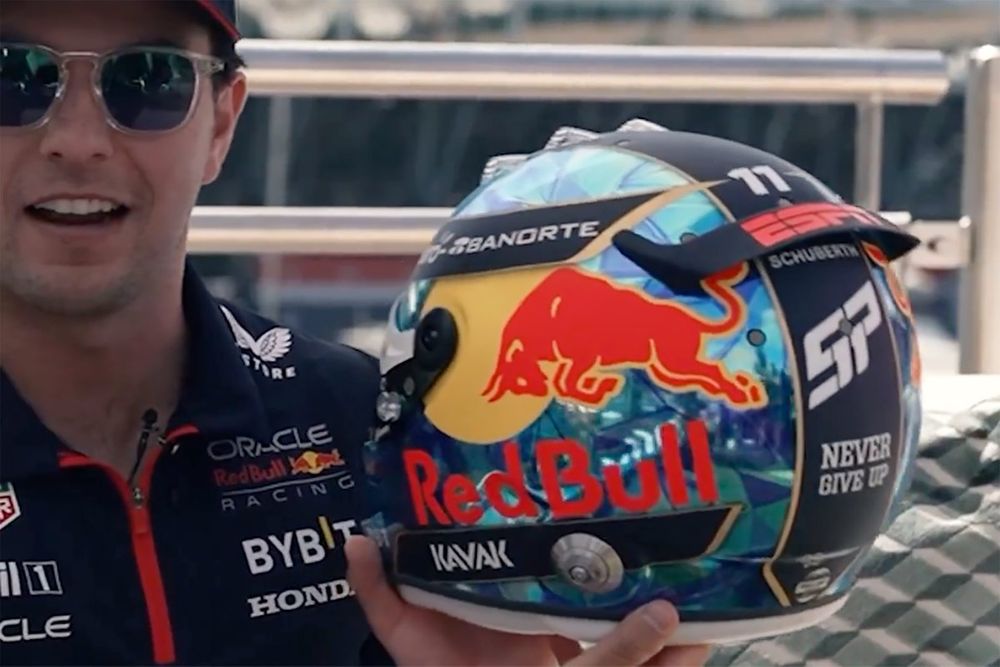 Casco Mónaco, Sergio Pérez, Red Bull