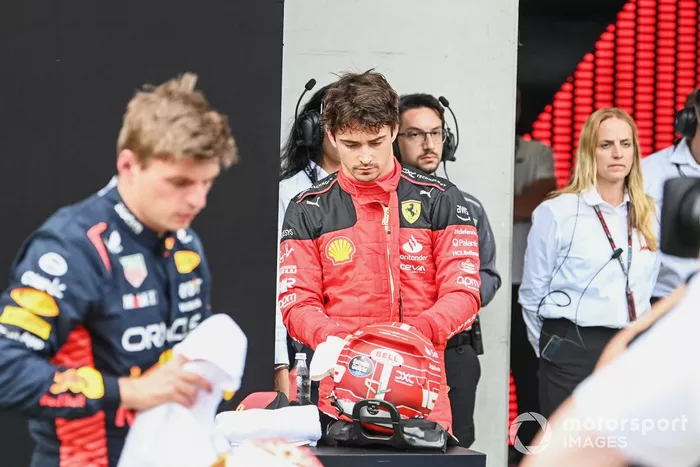 Charles Leclerc, Scuderia Ferrari, en Parc Ferme tras la clasificación