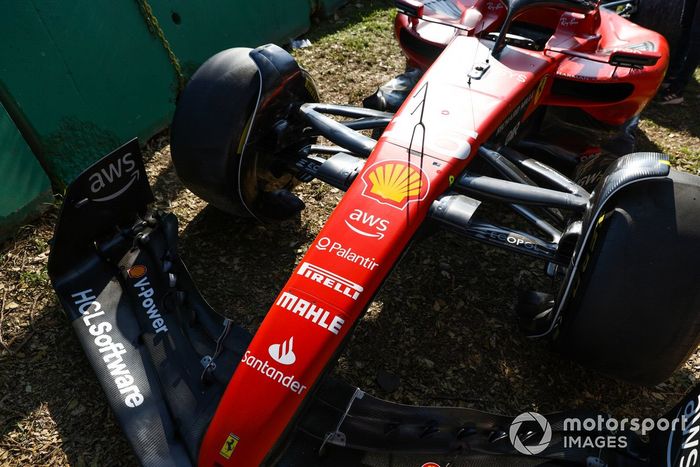 El coche retirado de Charles Leclerc, Ferrari SF-23
