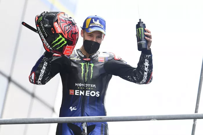 Podio: tercer lugar Fabio Quartararo, Yamaha Factory Racing