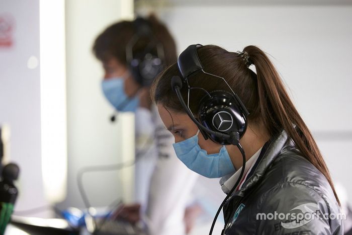 Mercedes F1 AMG team members