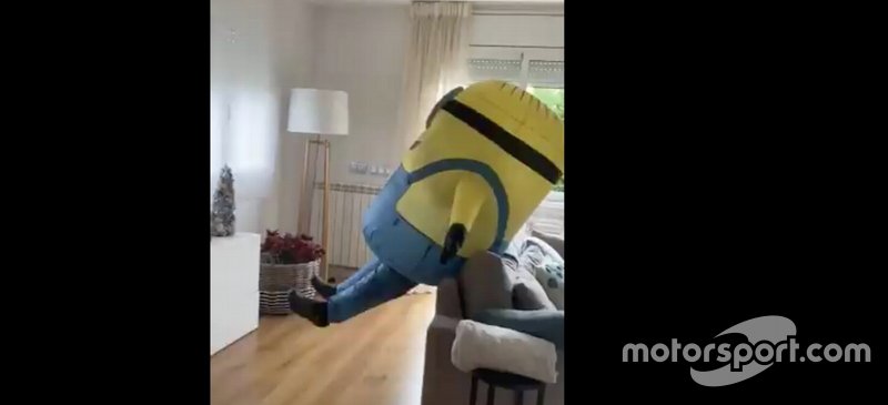 Marc Márquez, disfrazado de minion durante la cuarentena por coronavirus