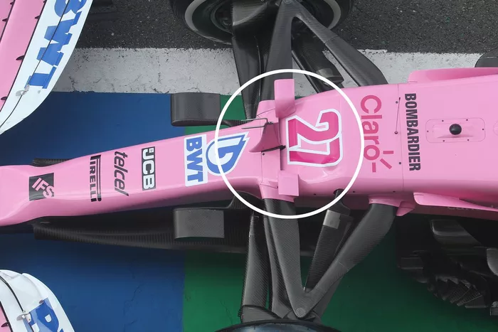 S-duct del Racing Point RP20