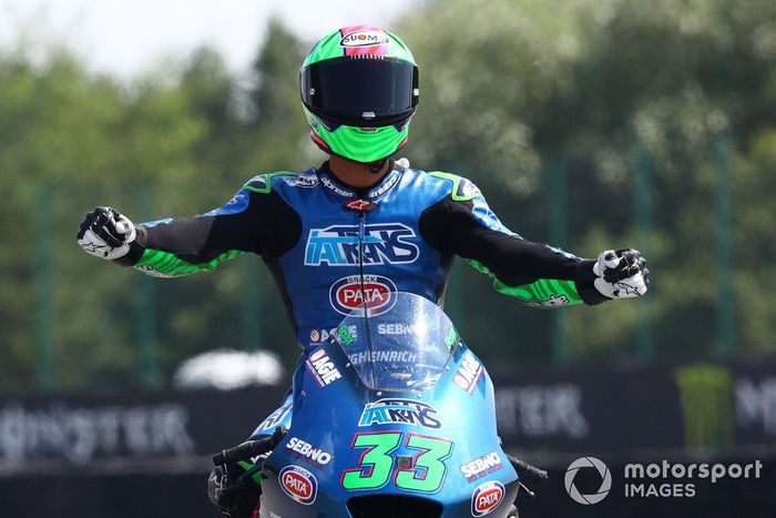 El ganador de la carrera Enea Bastianini, Italtrans Racing Team