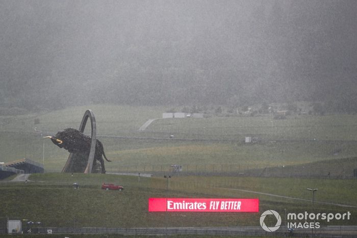 Importante lluvia en el Red Bull Ring