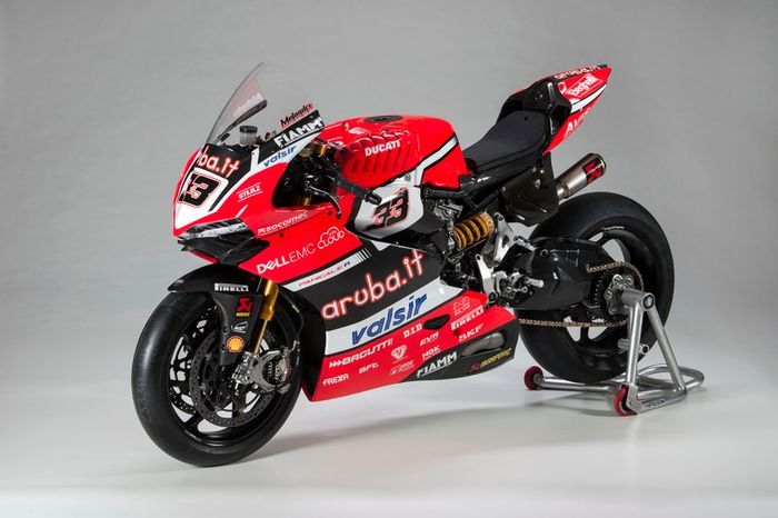 Detalle de la moto de Marco Melandri, Ducati Team