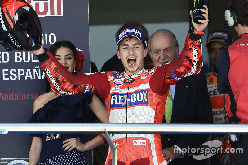 Podium : troisième place pour Jorge Lorenzo, Ducati Team