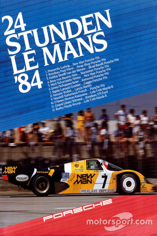 Poster: Porsche-Sieg bei den 24h Le Mans 1984