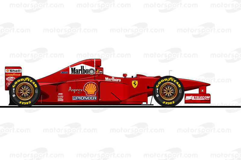 Der Ferrari F310B von Michael Schumacher in der Saison 1997